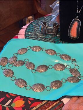 Sterling Silver Concho Belt